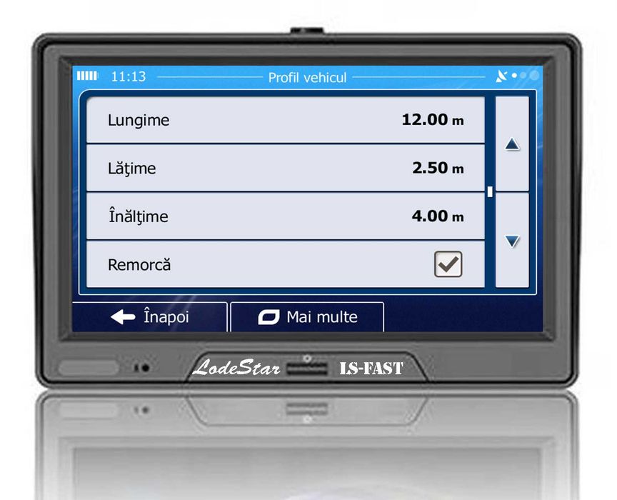 GPS Camion 7" HD LodeStar, iGO Primo pentru soferii profesionisti TIR