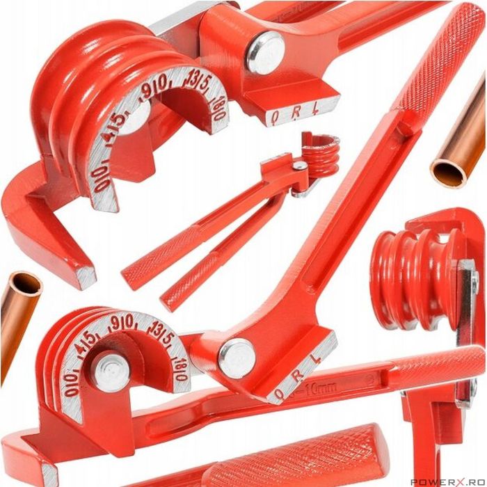 Cleste 3 in 1 pentru indoit tevi de cupru, alama, otel, 6mm, 8mm,