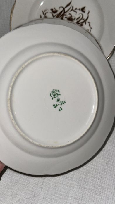 Винтажные тарелки Коростеньского фарфорового завода (СССР)