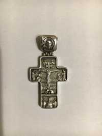 Крестик серебряный мужской