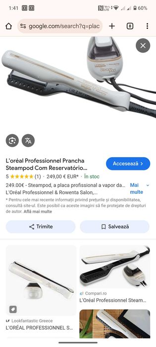 Placa de par profesionala cu aburi