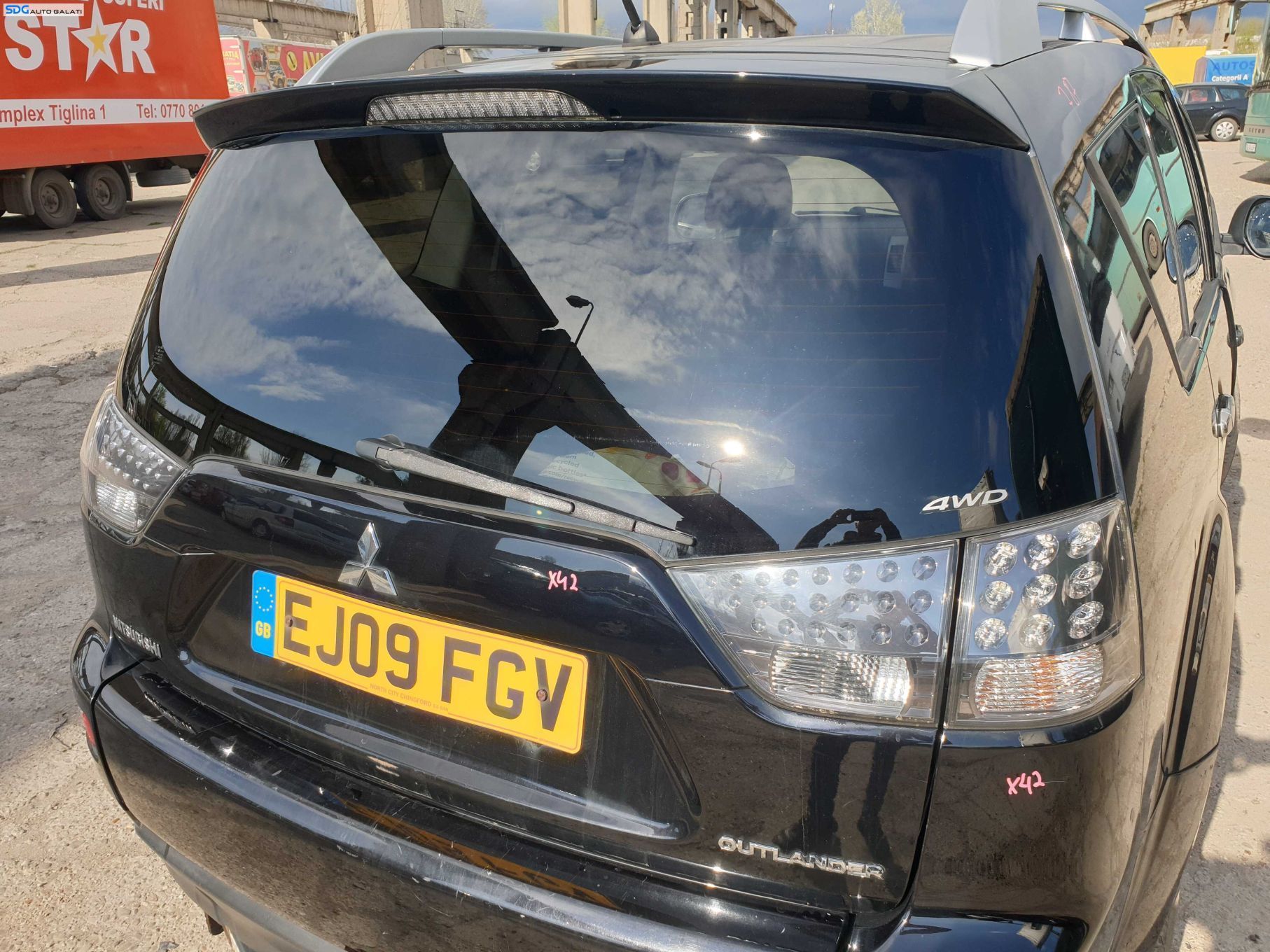 Haion Hayon Capota Portbagaj Dezechipat cu Luneta Geam Sticla Mitsubishi Outlander 2 2005 - 2012 culoare X42 [K5116]