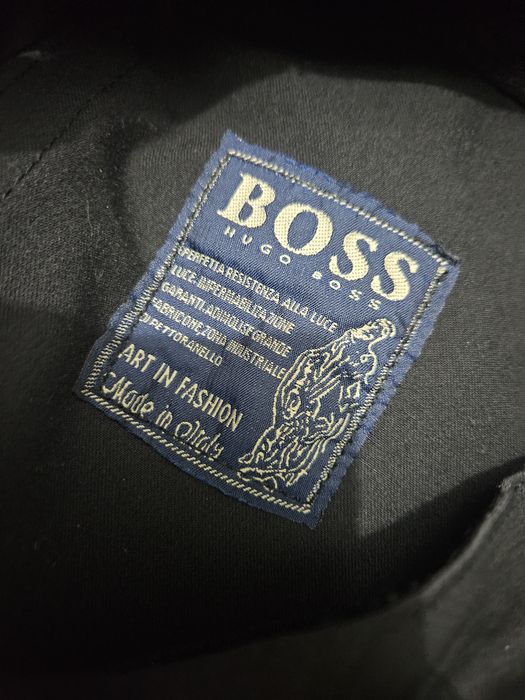 Blugi negrii "HUGO BOSS" barbati