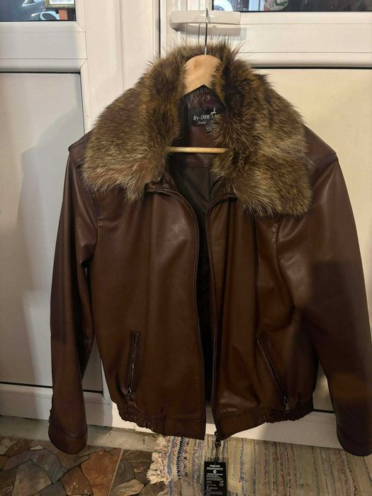 geaca de piele naturala