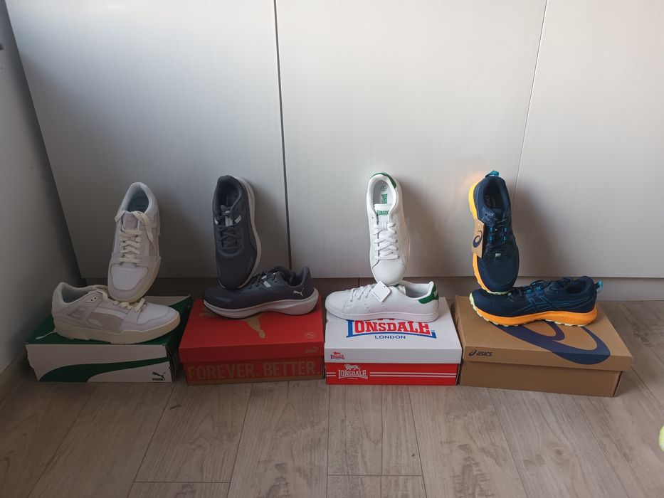 Маратонки на ASICS ,Puma и Lonsdale