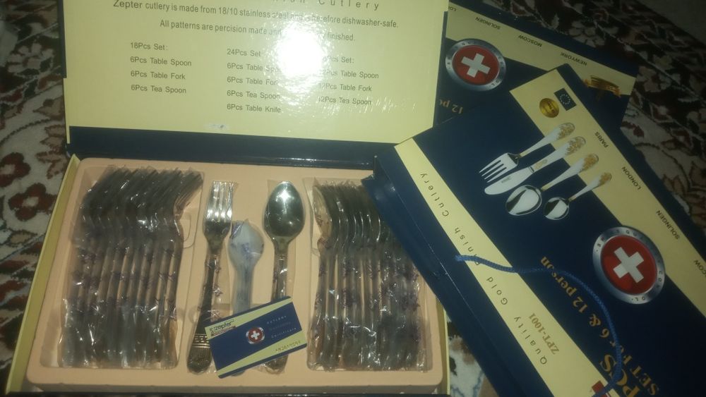 Yengi bagima bilan 24tali qoshu vilka nabor