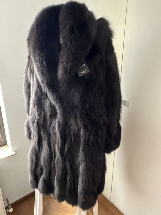 Haina blană naturala vulpe, calitate premium, marime 42/44