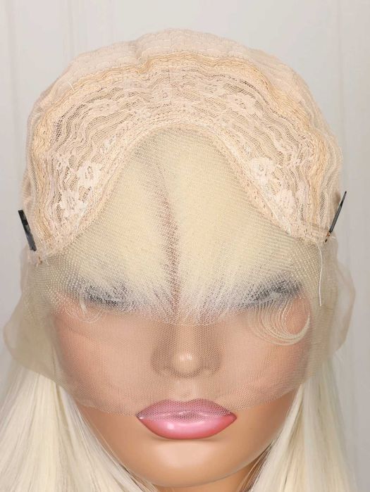 Руса права дантелена перука лейс фронт 13х4