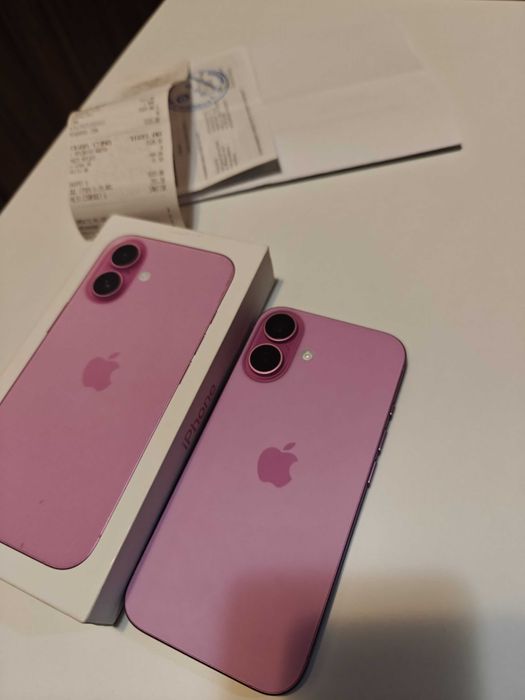 iPhone 16, розов, 128GB, батерия 100%, гаранция до 24.05.2026