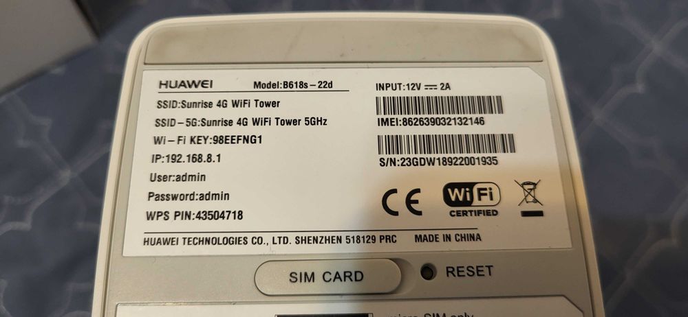 Router 4G+ wireless Huawei B618s-22D, AC Dual Band, cu SIM, LTE CAT11