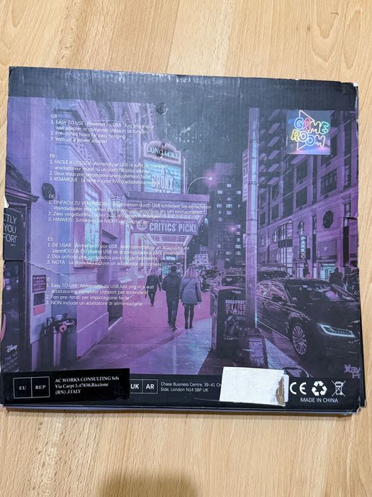 Продавам LED неонова табела GAME ROOM