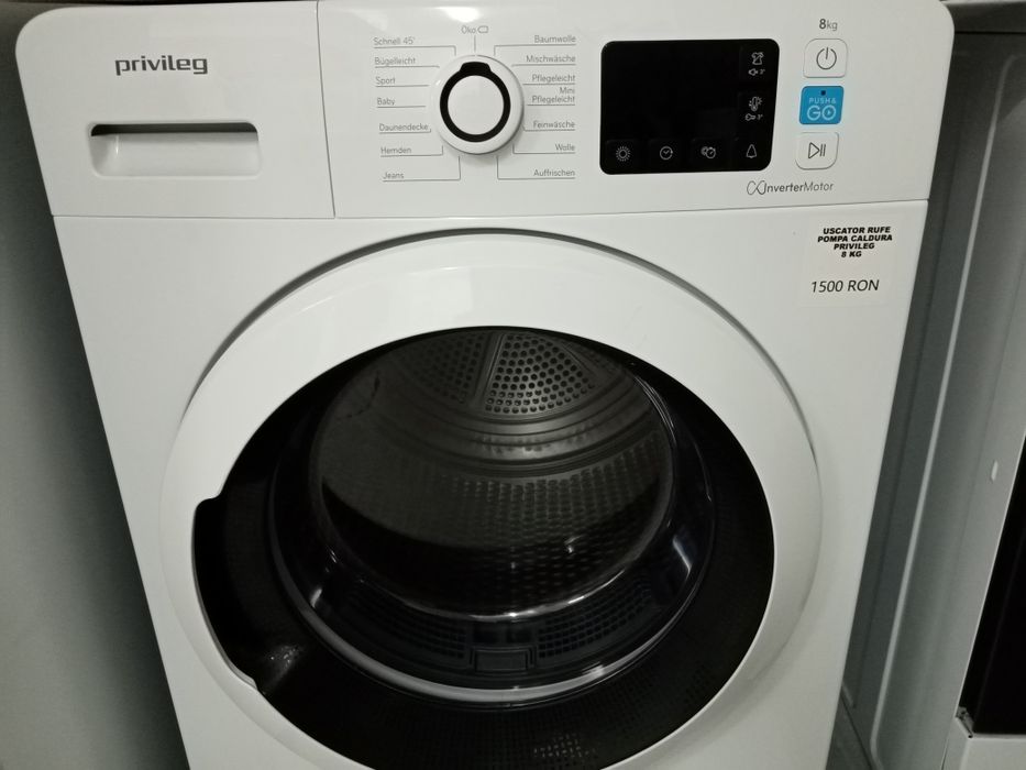 Uscatir privileg cu pompa de căldură 8 kg