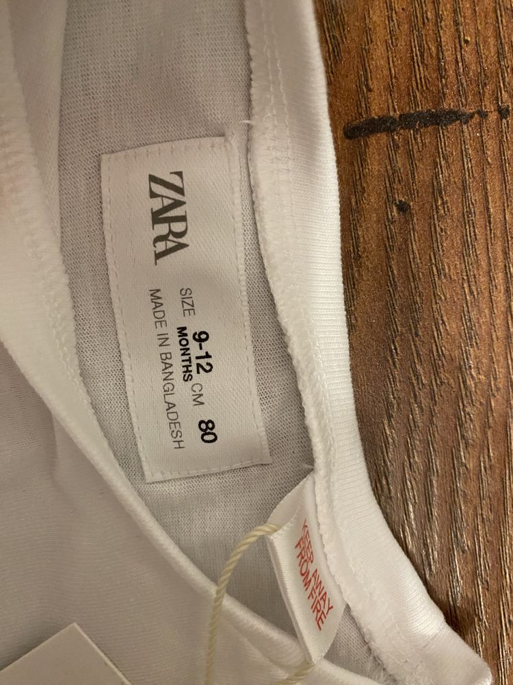 Set Zara salopeta cu tricou 80