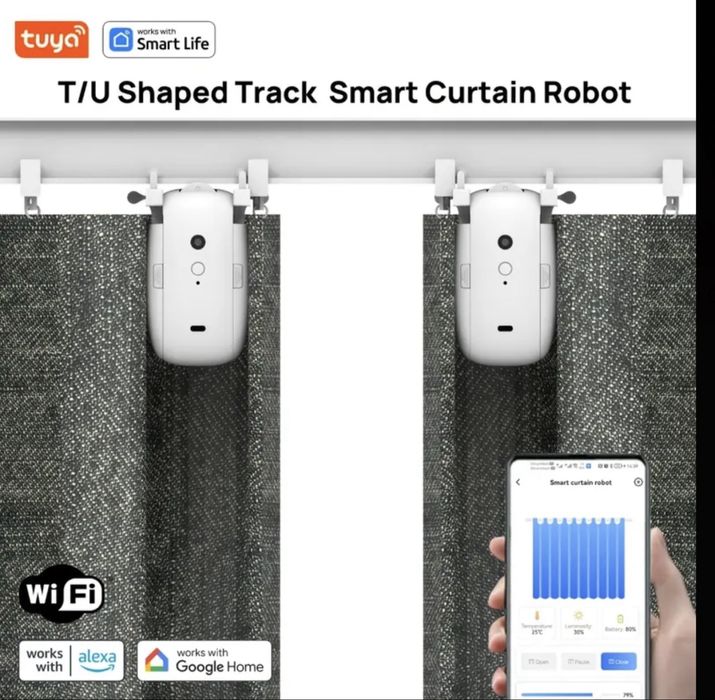 Motor pentru draperie wifi cu aplicatie