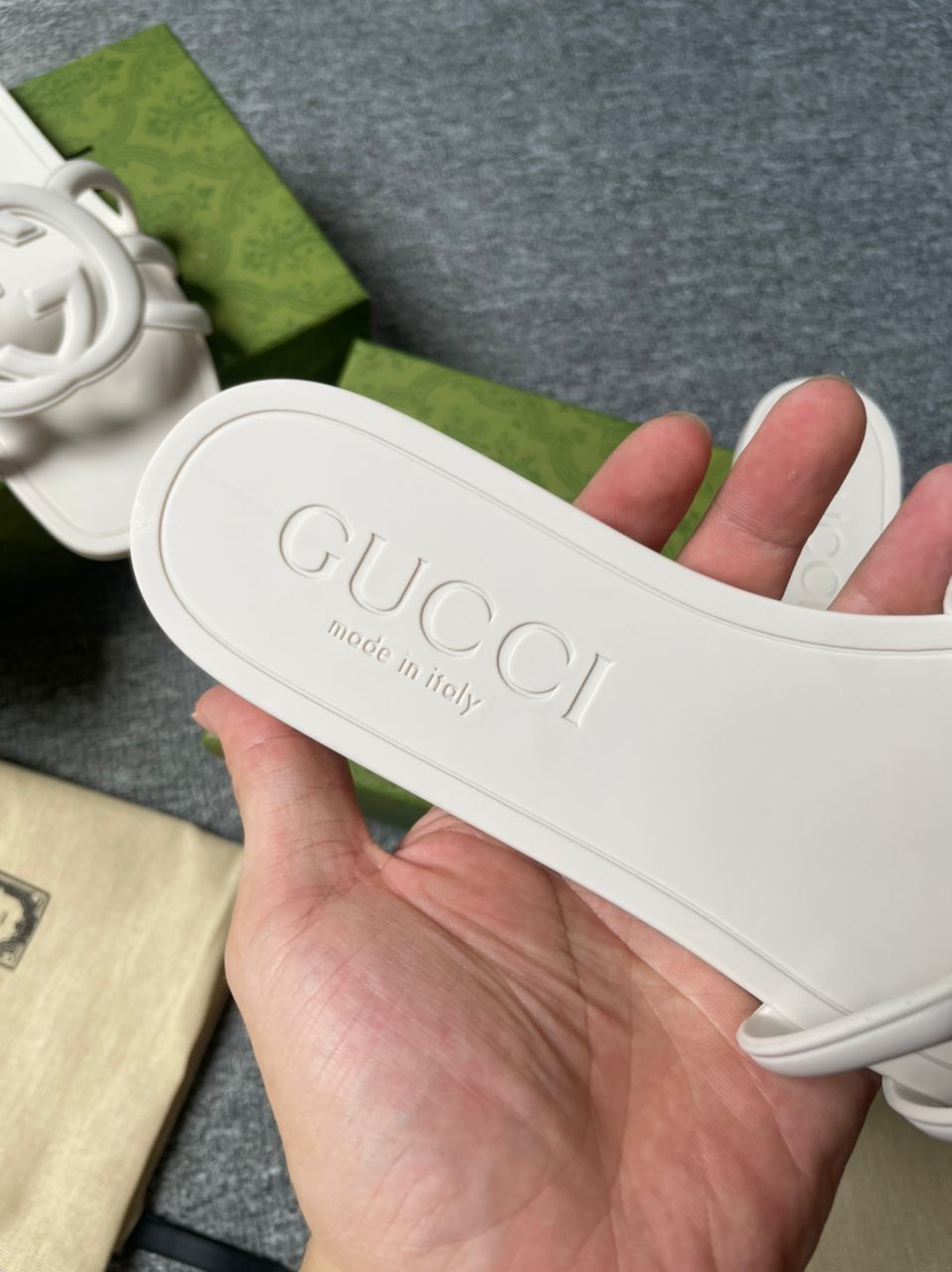 Papuci Gucci, nr.38, originali 100%  full box