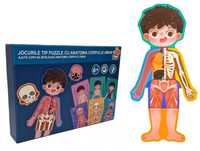 Puzzle educativ anatomia corpului uman - baietel