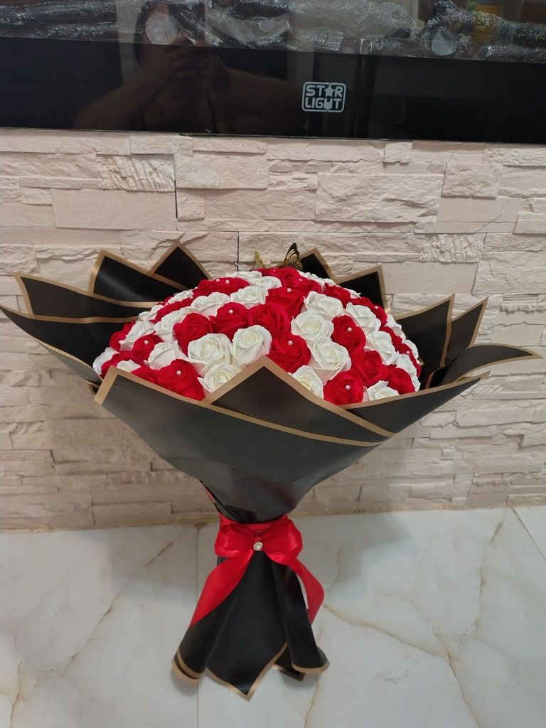 Buchet trandafiri de sapun