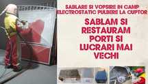 Vopsitorie electrostatica pulbere + sablare