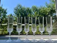 Set 6 pahare cristal sampanie