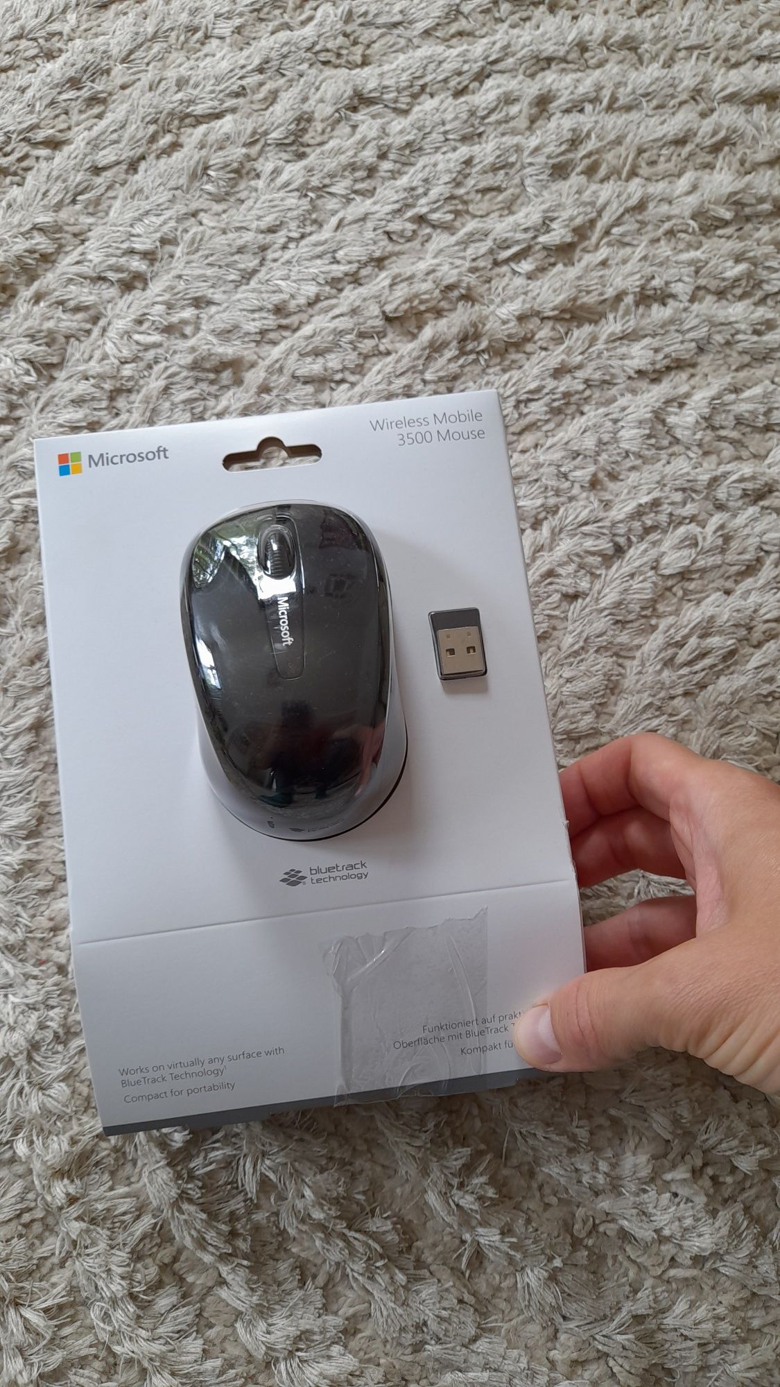 Mouse NOU sigilat Microsoft Mobile 3500  Wireless Negru