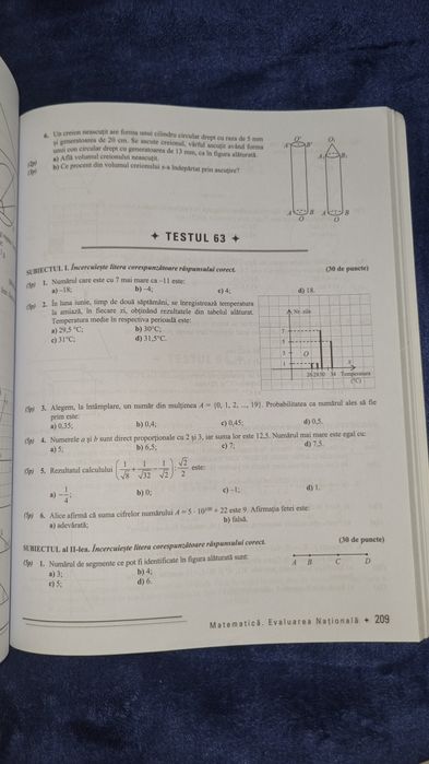 Culegere matematica Evaluarea Nationala