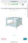 Tarc de joaca Happy Game Zone Blue Surf Teddy