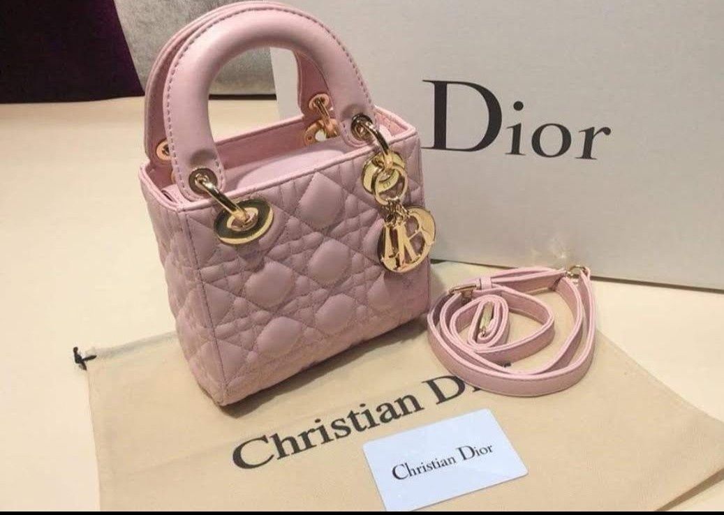 Geanta damă Dior mini,accesorii metalice,saculet inclus