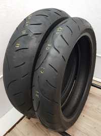 Set anvelope moto 120 70 17 cu 160 60 17 Dunlop qualifier 2