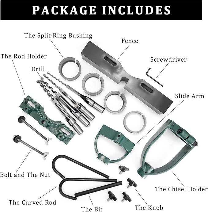 Accesorii pentru masina de găurit cu coloană , mortezare