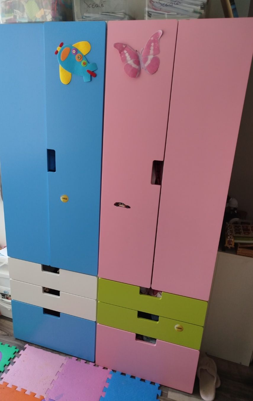 Dulap Ikea fata băiat,masa scaune Ikea copii
