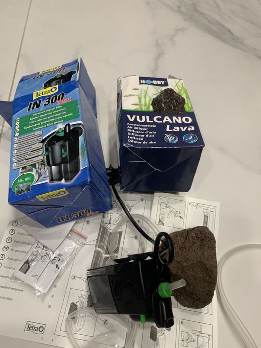 Пакет от иновативен вътрешен филтър и естествен оксидатор за аквариум