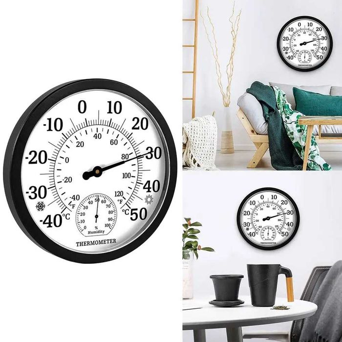 Голям и много точен термометър с хигрометър