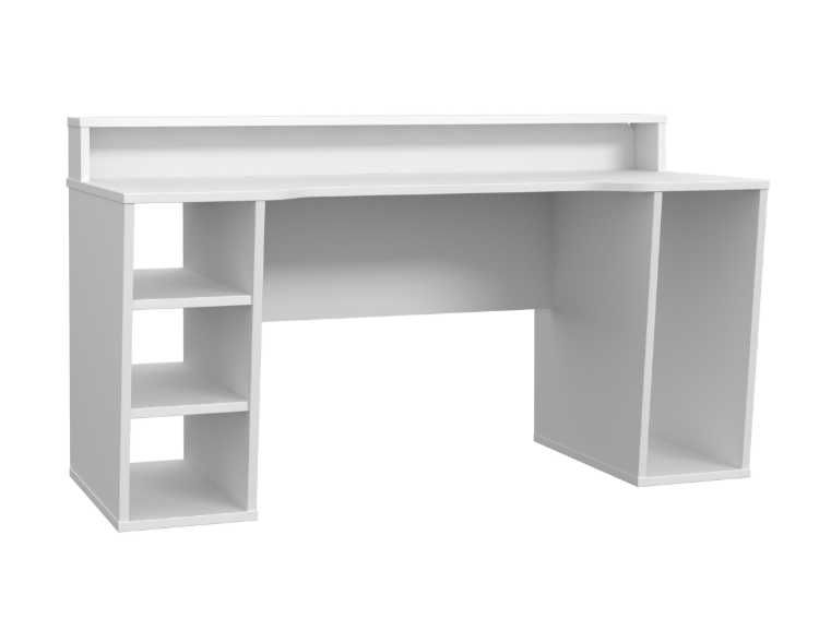 Birou gaming Kring alb 160cm cu LED – stare excelentă