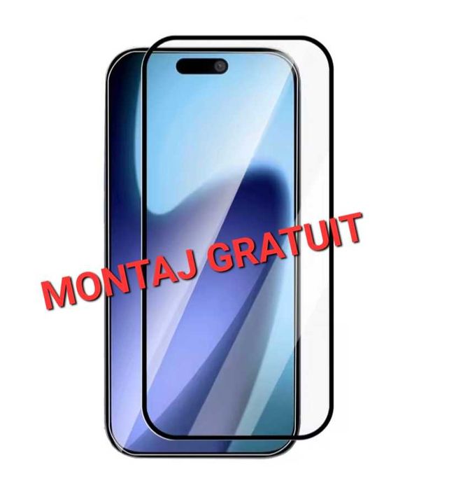 Folie Sticla Full iPhone 17 Air 16 Plus / 17 Air / 15 / 14 /13 Pro Max