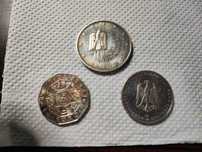 Lot vintage argint de 3 monede