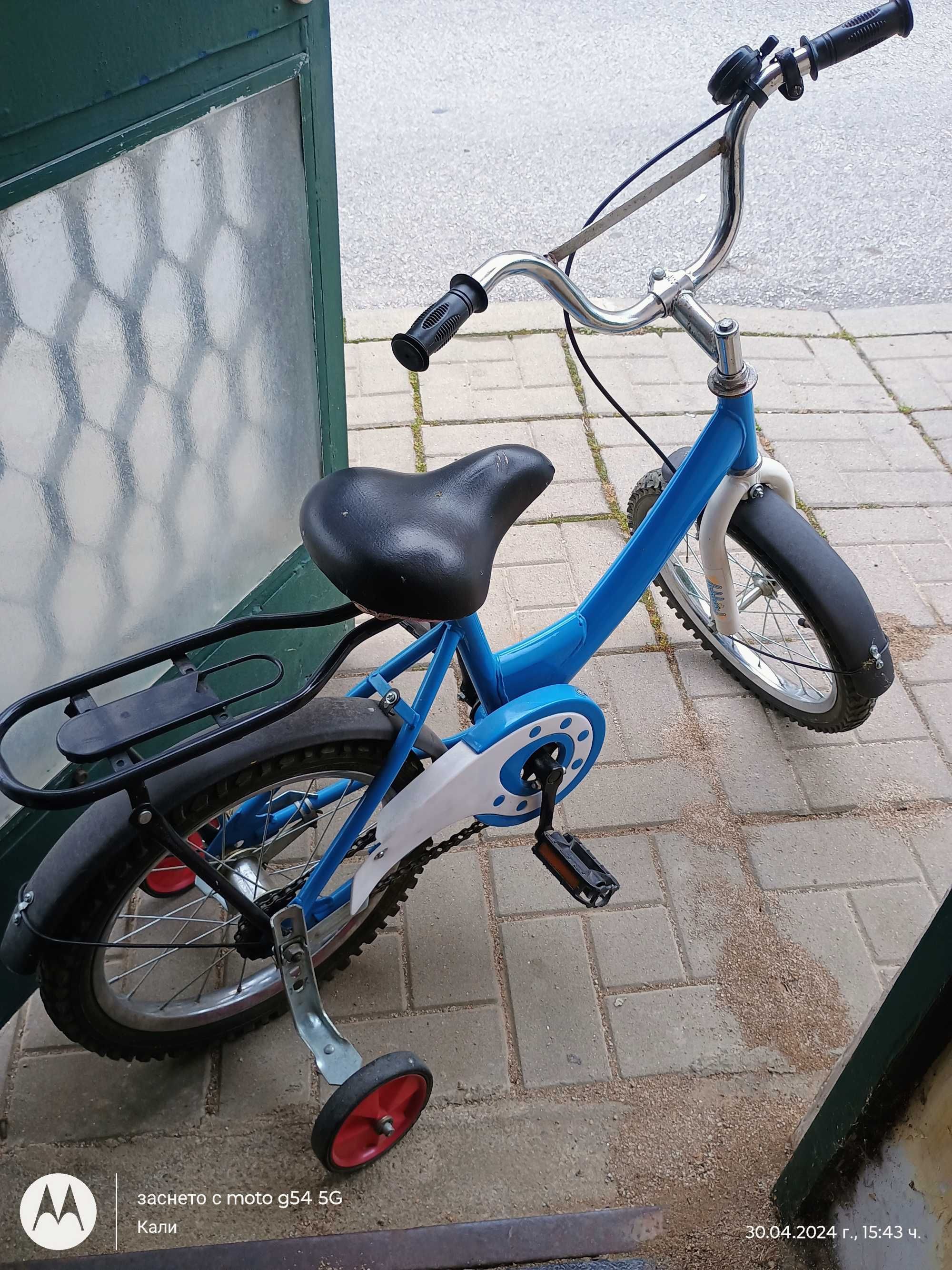 Децко колело в син цвят