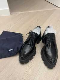 Prada monolith pointy loafers pantofi 40