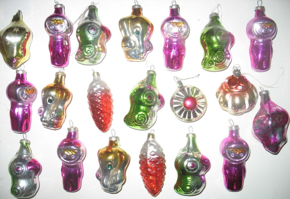 Ёлочные игрушки новогодние СССР советские