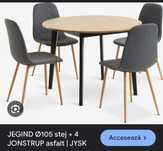 Masa Jegind 105 cm+4 scaune Jonstrup