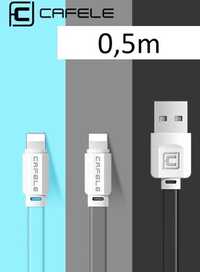 Cablu Cafele scurt 0.5m NOU lightning iPhone 5S,SE,6,7,8,X,XS,11,12