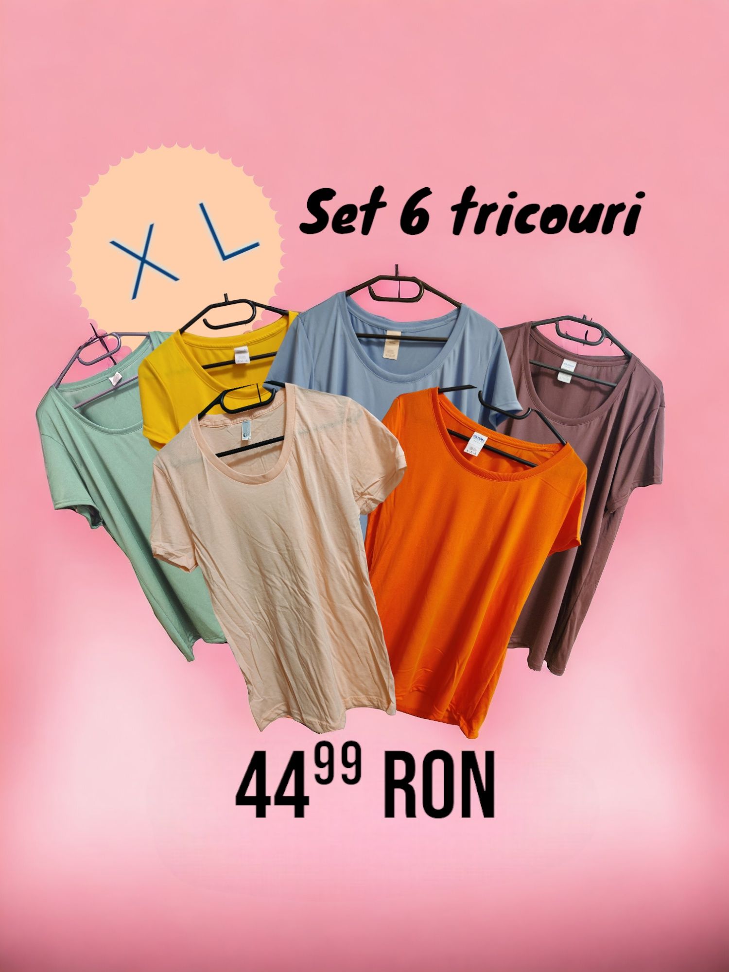 Set 6 tricouri XL