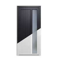 Ușă de intrare laterală alb interior / antracit exterior din PVC, K511