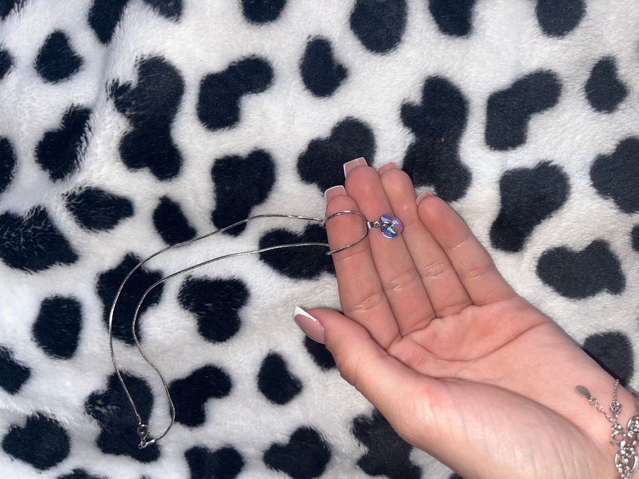 Сребърно колие  сваровски