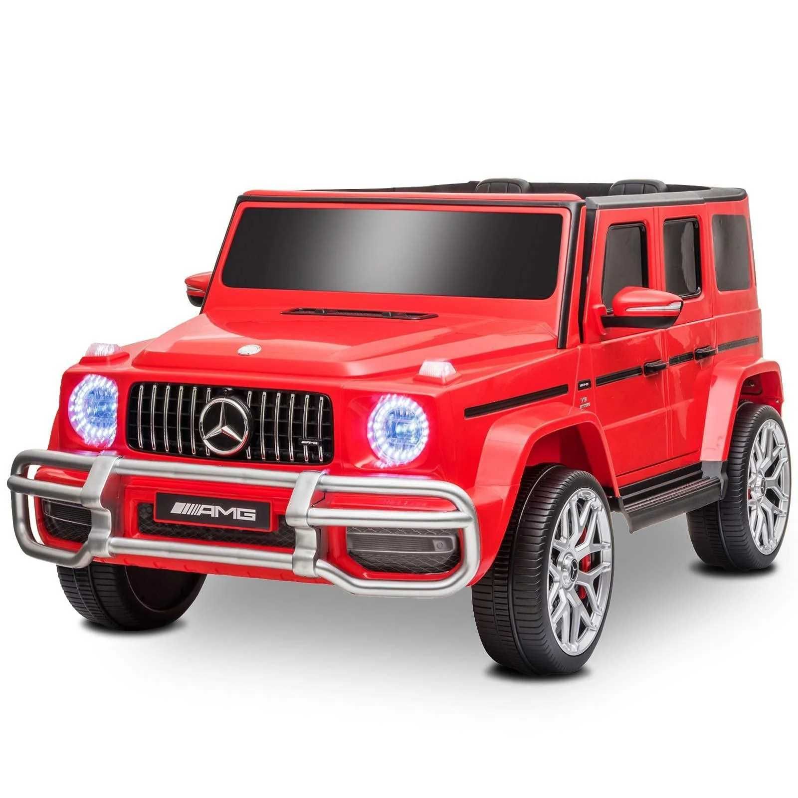 Masinuta electrica copii 2-8 ani Mercedes G63 XXL 2 locuri 4x4 Rosu