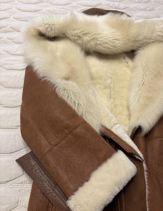 Палто от агнешка кожа Armani