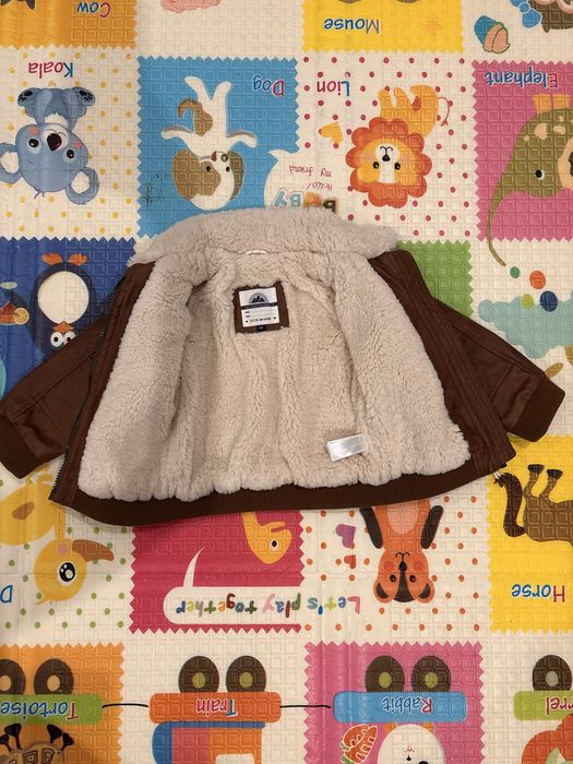 Ново! Кожено яке за бебе размер 80