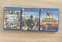 игри за ps4 Whatch Dogs 2, Gta 5 , Pubg