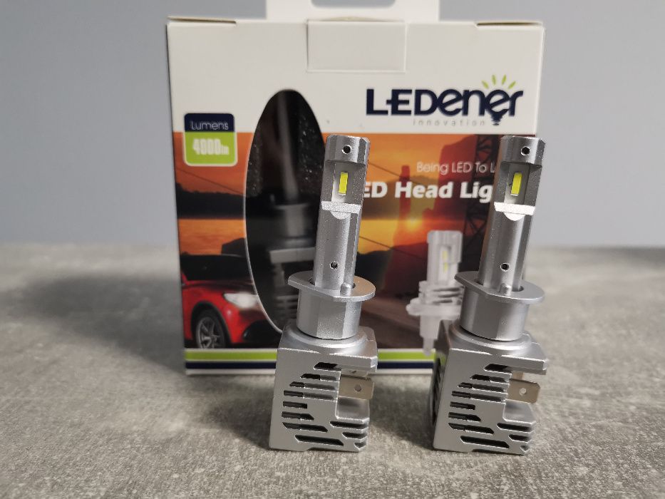 LED крушки за фарове, H1 H7 H4 НВ3  НВ4  9-32V 44W  Ledener