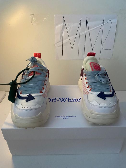 Adidasi/Sneakers Off-White Odsy-1000 Cream White Blue