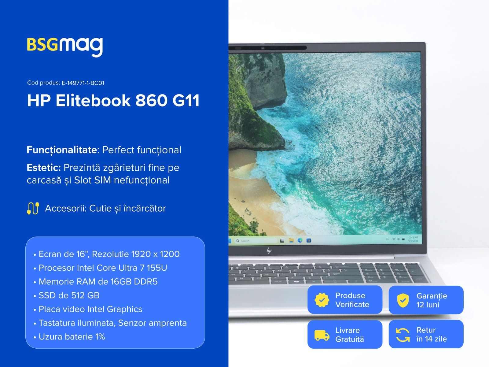 Laptop HP Elitebook 860 G11 - BSGmag